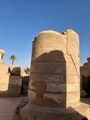 Karnak Temple column remnants in Luxor Egypt