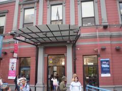 Entrance of Centro Cultural Recoleta in Buenos Aires Argentina with Neoclassical architecture