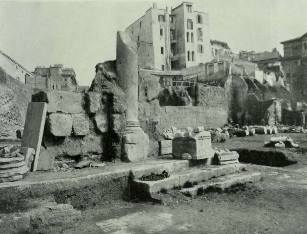 Vintage black and white photograph of Angeli area in Rome from Serie Italia Artistica, Bergamo 1908