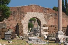 Porticus of Gaius and Lucius in Basilica Aemilia at Forum Romanum Rome Italy