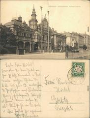 Historic photograph of AK building in Munich at Schack-Galerie taken in 1908