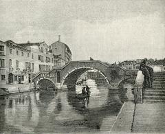 View of San Giobbe Bridge in Venice from Fondamenta San Giobbe