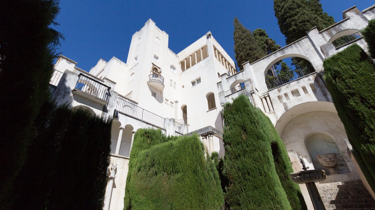 Front view of Fundación Rodríguez-Acosta building in Granada, Spain