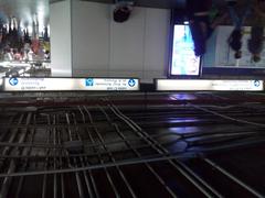 Signs at the mezzanine of Jabaquara Station