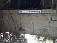 Entrance of Jabaquara Station with access banner