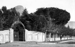 Art deco gate of De Waal Park in Oranjezicht Cape Town around 1900