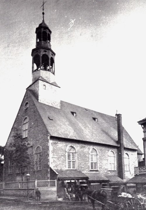 Chapelle Notre-Dame-de-Bon-Secours at 400 rue Saint-Paul Est in Montreal circa 1880