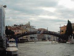 Academy Bridge in Venice over the Grand Canal at sunset