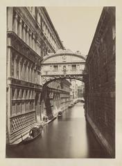 Ponte dei Sospiri bridge in Venice captured by Carlo Ponti
