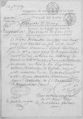 Baptism certificate of French navigator Louis Antoine de Bougainville dated November 13, 1729