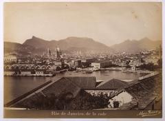 View of the port of Rio de Janeiro and the Candelária Church from Ilha das Cobras