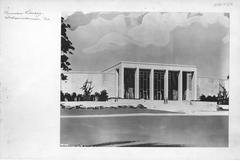 Artist's conception of the Harry S. Truman Library in Independence, Missouri