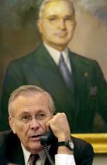 Donald H. Rumsfeld interviewed by Jerry Agar at Harry S. Truman Presidential Museum