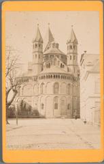 Historic photograph of St. Aposteln church in Cologne by Theodor Creifelds, 1870-1890