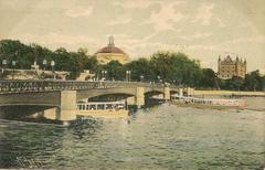 Historic black and white photo of Skeppsholmsbron bridge in 1907