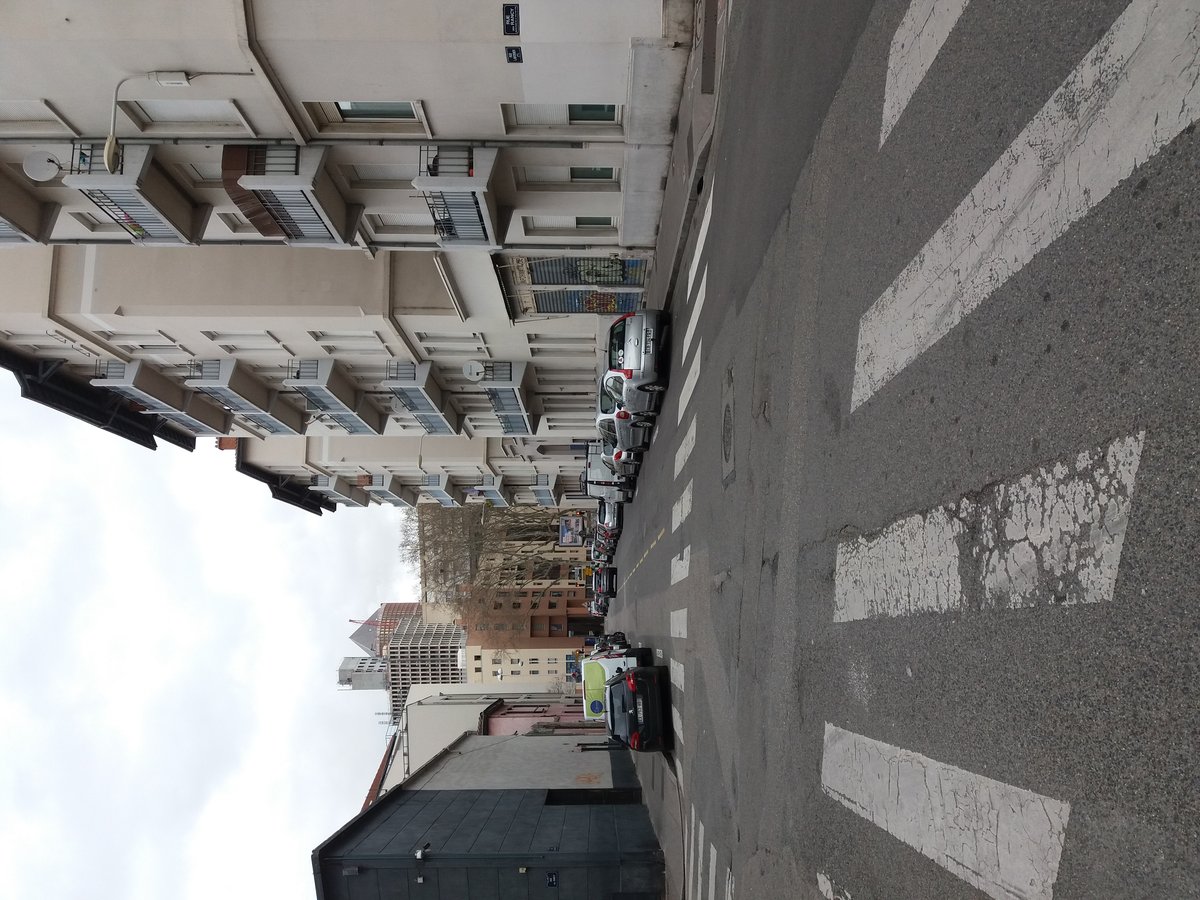 Northern side of Rue Lavoisier at Rue des Rancy intersection in Lyon 3rd arrondissement