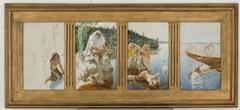 Väinämöinen playing the kantele, painting by Akseli Gallen-Kallela from 1886
