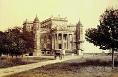 Dilkusha Kothi historic building in 1864 by Samuel Bourne