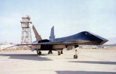 Fire Fox airplane mock up at Van Nuys Airport California