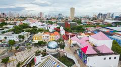 Aerial view of Dragão do Mar Cultural Center in Fortaleza, Ceará, Brazil