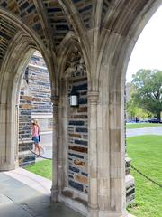 Cloister at Duke Chapel on West Campus of Duke University in Durham, NC