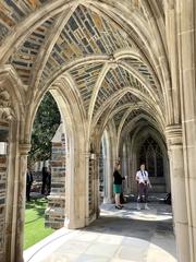 Cloister at Duke Chapel on West Campus of Duke University in Durham, NC