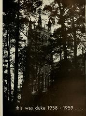 Scanned page from the 1959 Duke University yearbook The Chanticleer