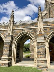 Cloister at Duke Chapel on West Campus of Duke University in Durham, NC