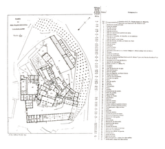 Plan of Sintra National Palace from the book O Paço de Cintra published in 1902