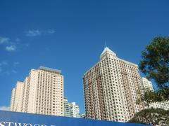 Skyline view of Eastwood City buildings in Quezon City, Metro Manila, Philippines