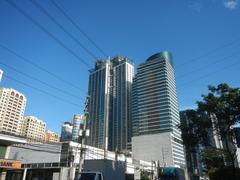 High-rise buildings and commercial establishments in Eastwood City Quezon City Philippines