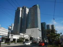 Modern high-rise buildings in Eastwood City, Quezon City, Philippines