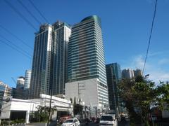 Cityscape view of Eastwood City buildings in Quezon City, Metro Manila
