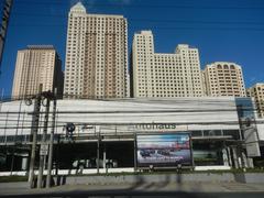 Modern buildings and condominiums in Eastwood City, Quezon City, Philippines