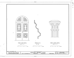 Ebenezer Maxwell House historical architectural drawing in Philadelphia