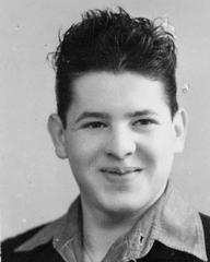Portrait of Thomas Strasser in 1947, a Holocaust survivor and war orphan from Czechoslovakia