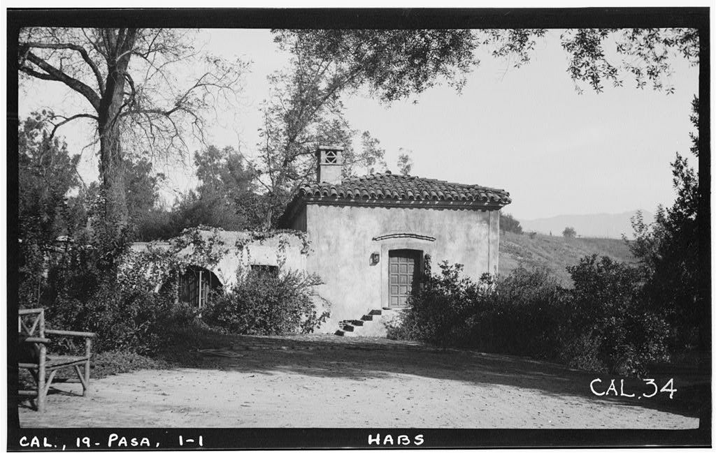 El Molino Viejo 19th century adobe corn flour mill museum San Marino California