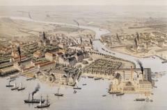 Eastern parts of Kungsholmen island in Stockholm panorama