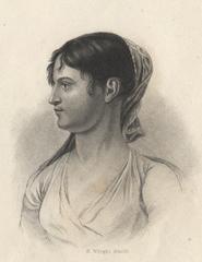 Engraving portrait of Theodosia Burr Alston by H. Wright Smith
