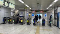 Hanshin Noda Station ticket gate