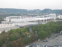 Mercedes-Benz-Arena viewed from a 55-meter Ferris wheel