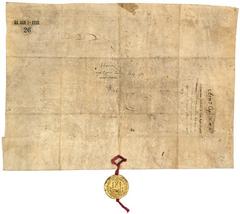 Frederick II King of Sicily swearing oath to Pope Honorius III in Haguenau 1219