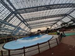 Tokyo Summerland amusement park with water slides and outdoor swimming pools