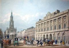 Historic illustration of Somerset House in London