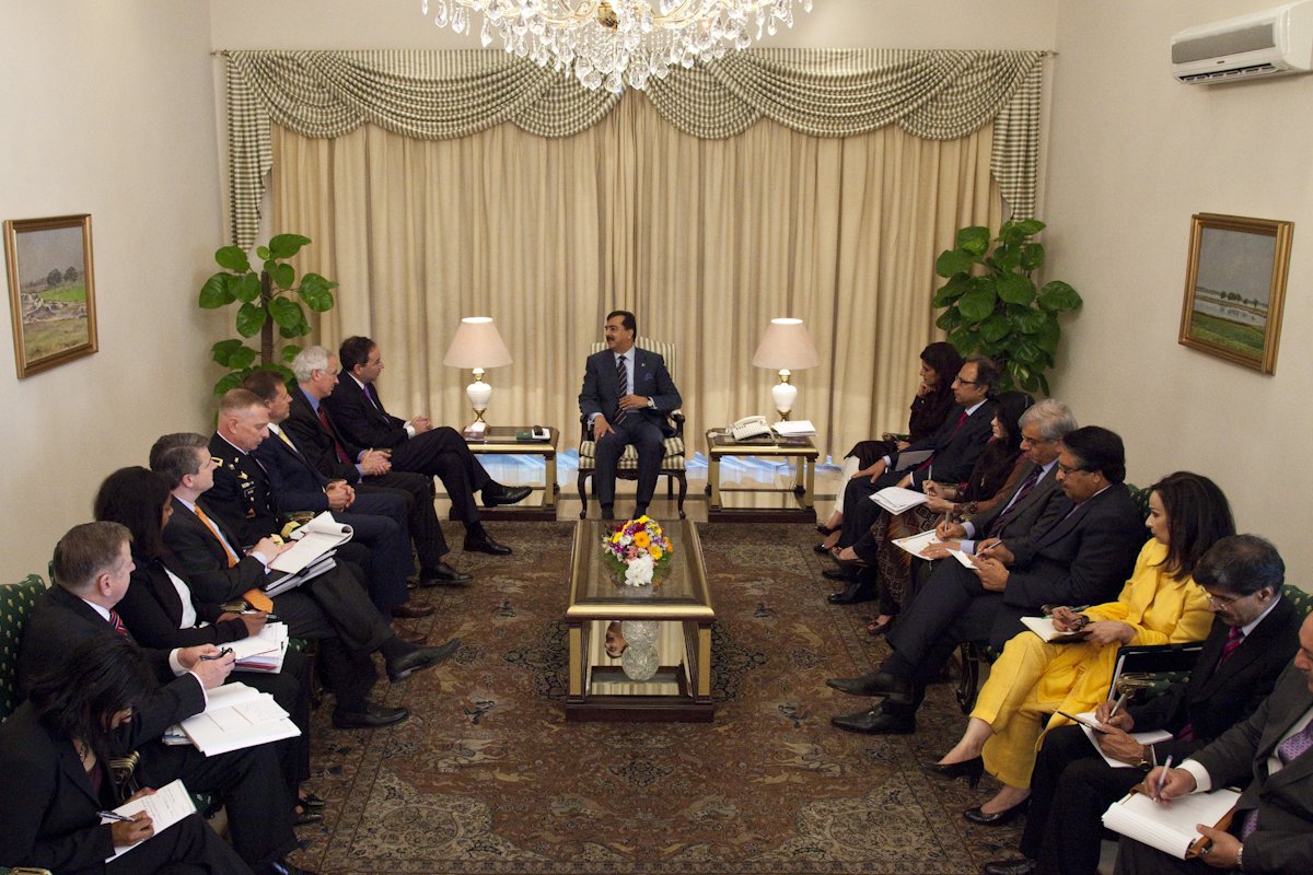 U.S. Deputy Secretary of State Thomas Nides meeting with Prime Minister Gilani in Islamabad