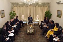 U.S. Deputy Secretary of State Thomas Nides meeting with Prime Minister Gilani in Islamabad
