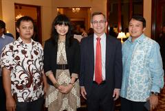 Ambassador hosting a reception for Bupati going to America for leadership training program