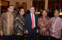 Ambassador hosting a reception for Bupati going to America for leadership training