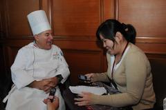 Cooking demo with Indonesian and American chefs during USDA Council of Chefs program blending Eastern and Western ingredients
