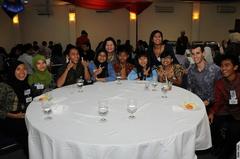 Seventy Indonesian high-school students at U.S. Embassy special iftar dinner before studying in America